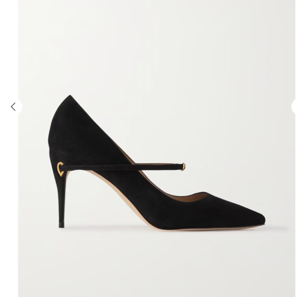 Jennifer Chamandi Lorenzo 85 suede pumps